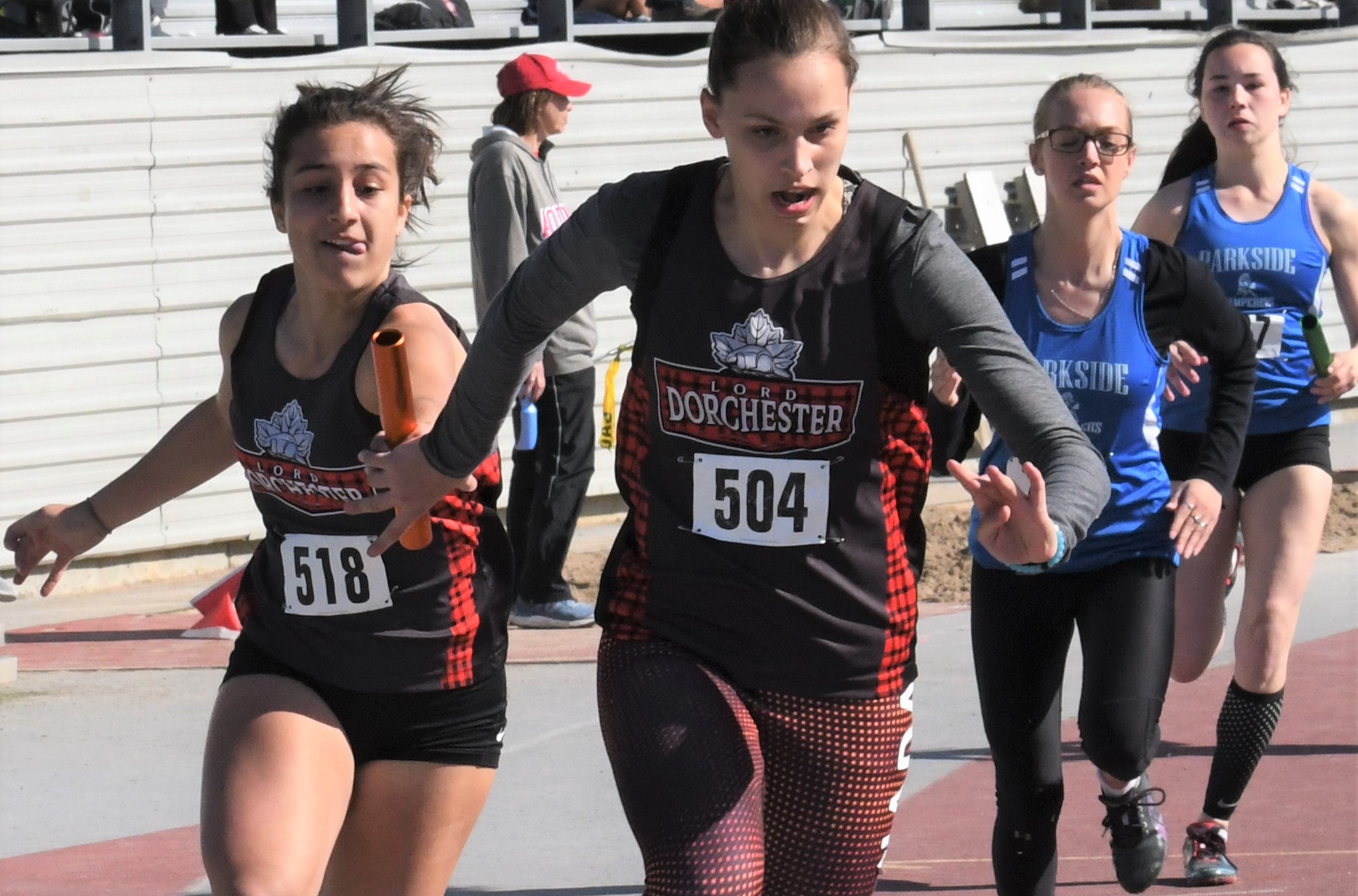 senior women's 4x1 McKnight Beaudry